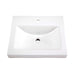 Gerber G0012892 Wicker Park Countertop Lavatory 22-1/16"x17-3/4" Rectangle with U-Shaped Basin - Single Hole White - White