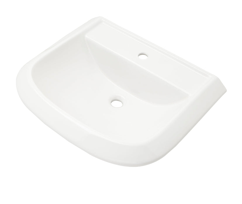 Gerber G0013592 Avalanche Standard Ped Top 25"x21" Single Hole White - White