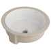 Gerber G0013740 Luxoval Undercounter 16" x 16" Round Lav White - White