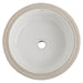 Gerber G0013740 Luxoval Undercounter 16" x 16" Round Lav White - White
