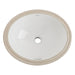 Gerber G0013743 Luxoval Undercounter 15" x 12" Oval Lav White - White