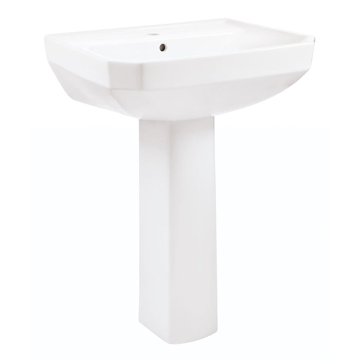 Gerber G0023562 Viper Standard Single Hole Ped Lav Combo: G0013562 Lav w/ G0029834 Ped White - White