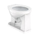 Gerber G002564230 1.1/1.28/1.6gpf Round Front Floor Mounted Back Spud Bowl 1-1/4" Spud 10" Rough-In White - White
