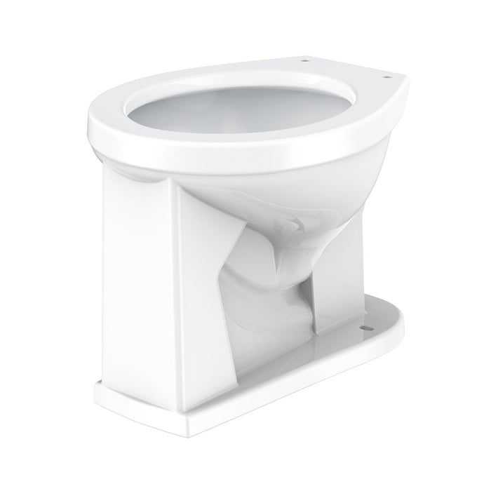 Gerber G002564231 1.1/1.28/1.6gpf Round Front Floor Mounted Back Spud Bowl 1-1/2" Spud 10" Rough-In White - White