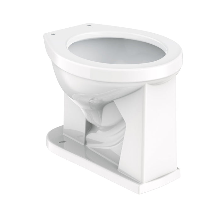Gerber G002564231 1.1/1.28/1.6gpf Round Front Floor Mounted Back Spud Bowl 1-1/2" Spud 10" Rough-In White - White