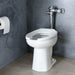 Gerber G0025733 North Point 1.28/1.6gpf ADA Elongated Floor Mounted Top Spud Bowl 10" Rough-In White - White