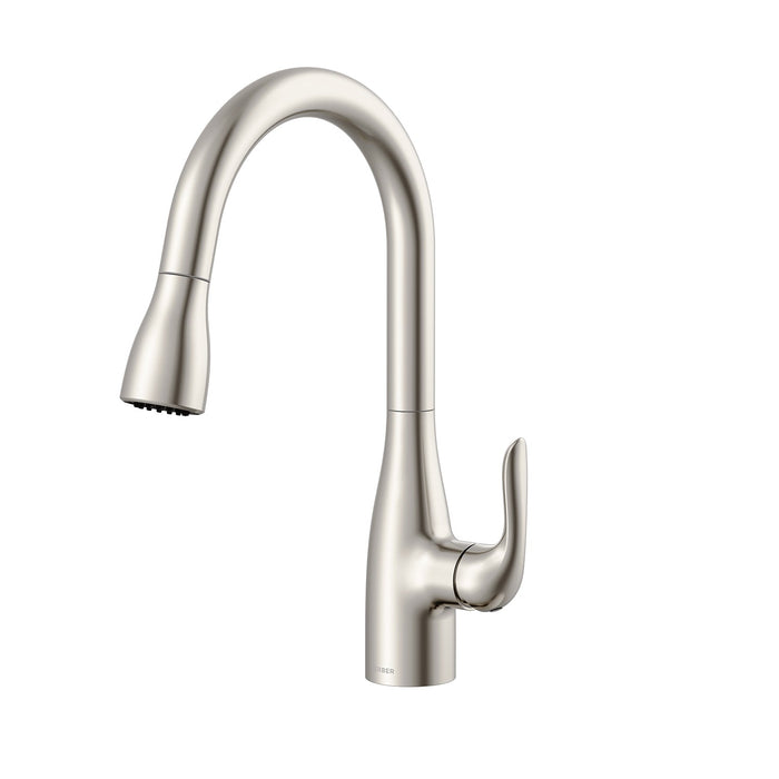 Gerber G0040164 Viper 1H Pull-Down Kitchen Faucet w/ Deck Plate 1.75gpm - Stainless Steel