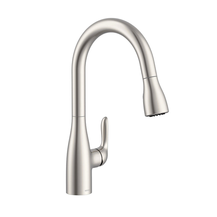 Gerber G0040164 Viper 1H Pull-Down Kitchen Faucet w/ Deck Plate 1.75gpm - Stainless Steel