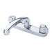 Gerber G0042416 Gerber Classics 2H Kitchen Faucet Deck Plate Mounted w/ Metal Handles & Cast Brass Spout 1.75gpm Compression Cartridge Chrome - Chrome