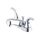 Gerber G0043165W Maxwell SE 2H Centerset Lavatory Faucet w/ Metal Lever Handles & Metal Pop-Up Drain 1.2gpm Chrome - Chrome