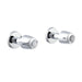Gerber G004777183 Gerber Classics 2H Straight Pattern Trim & Compression Valve w/ 3/4" Sweat Connections & Metal Handles Chrome - Chrome