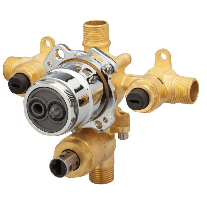 Gerber G00GS555S Treysta Tub & Shower Valve w/ Diverter- Horizontal Inputs WITH Stops- IPS/Sweat - Rough Brass