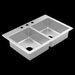 Moen 33"X22"  Steel 20 Gauge Double Bowl Drop In Sink