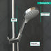 hansgrohe 26803401 Croma Select S 2.5 GPM Vario-Function Handshower with Select and Quick Clean Technologies in...