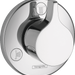 hansgrohe 04354000 S/E Trio/Quattro Diverter Trim - Less Valve in Chrome