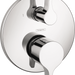 hansgrohe 04448000 S/E Pressure Balanced Valve Trim with Integrated Diverter - Less Valve in Chrome