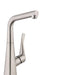 hansgrohe 04509000 Metris Bar Kitchen Faucet with Swivel Spout in Chrome, steel optic