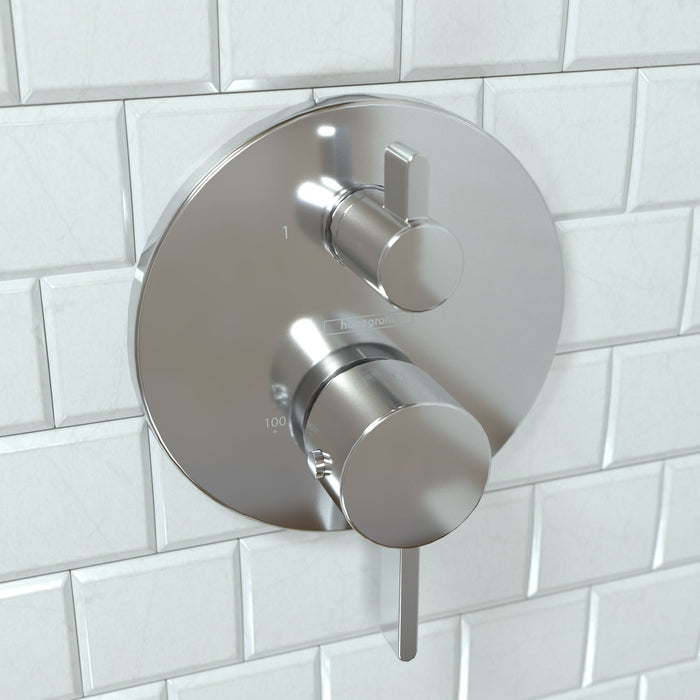 hansgrohe Ecostat Thermostatic Trim S with Volume Control