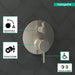 hansgrohe Ecostat Thermostatic Trim S with Volume Control and Diverter, brushed nickel - view 3