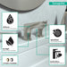 hansgrohe Focus Widespread Faucet 100 with Pop-Up Drain, 1.2 GPM, brushed nickel - view 3