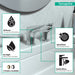 hansgrohe Focus Widespread Faucet 100 with Pop-Up Drain, 1.2 GPM, chrome - view 3
