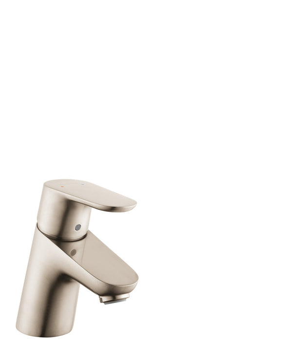 hansgrohe Focus Single-Hole Faucet 70 with Pop-Up Drain, 1.2 GPM, brushed nickel