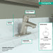 hansgrohe Focus Single-Hole Faucet 70 with Pop-Up Drain, 1.2 GPM, brushed nickel - view 4