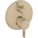 hansgrohe Ecostat Pressure Balance Trim S with Diverter, brushed bronze