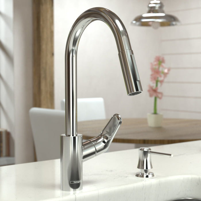 hansgrohe Focus HighArc Kitchen Faucet, 2-Spray Pull-Down, 1.75 GPM, chrome - view 2