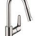 hansgrohe Focus Prep Kitchen Faucet, 2-Spray Pull-Down, 1.75 GPM, chrome