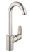 hansgrohe Focus Bar Faucet, 1.5 GPM, stainless steel optic
