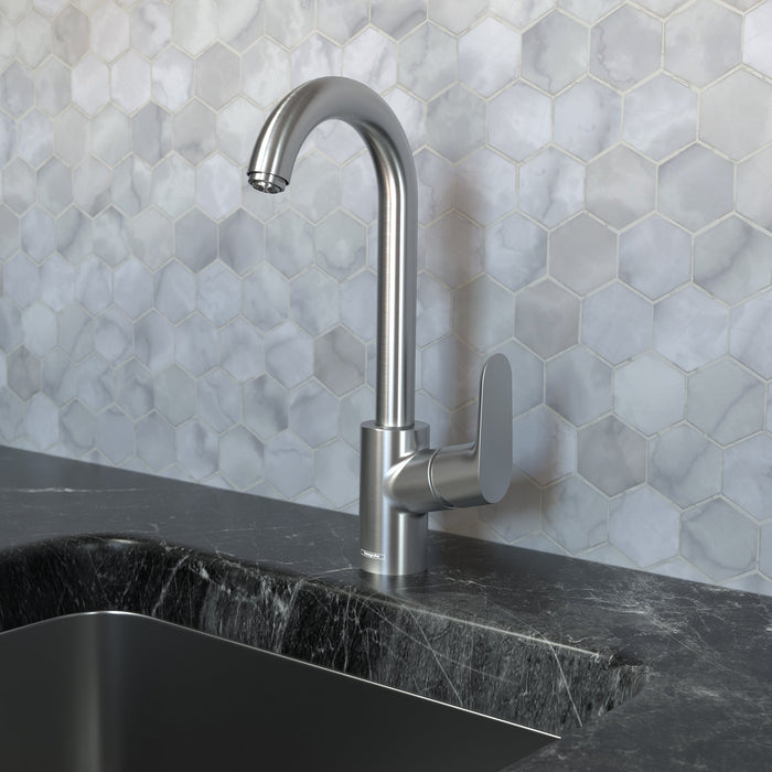 hansgrohe Focus Bar Faucet, 1.5 GPM, stainless steel optic - view 2