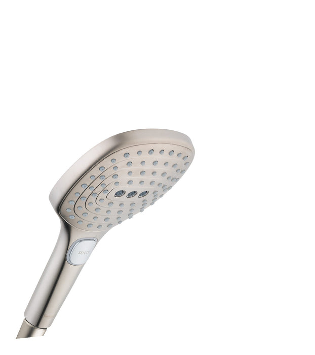 hansgrohe Raindance Select E Handshower 120 3-Jet, 2.0 GPM, brushed nickel