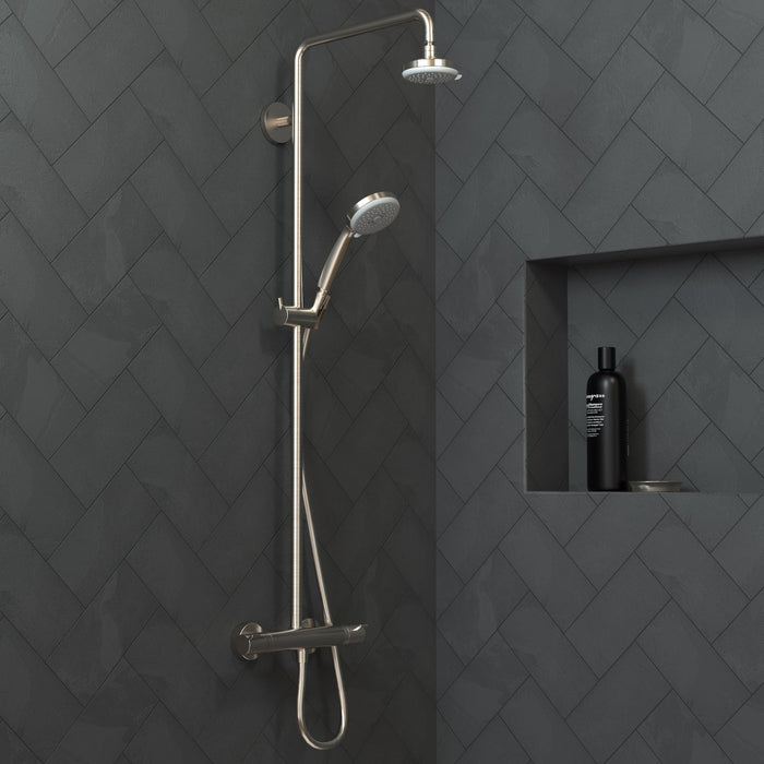 hansgrohe Croma 100 Showerhead E 3-Jet, 1.8 GPM, brushed nickel - view 2