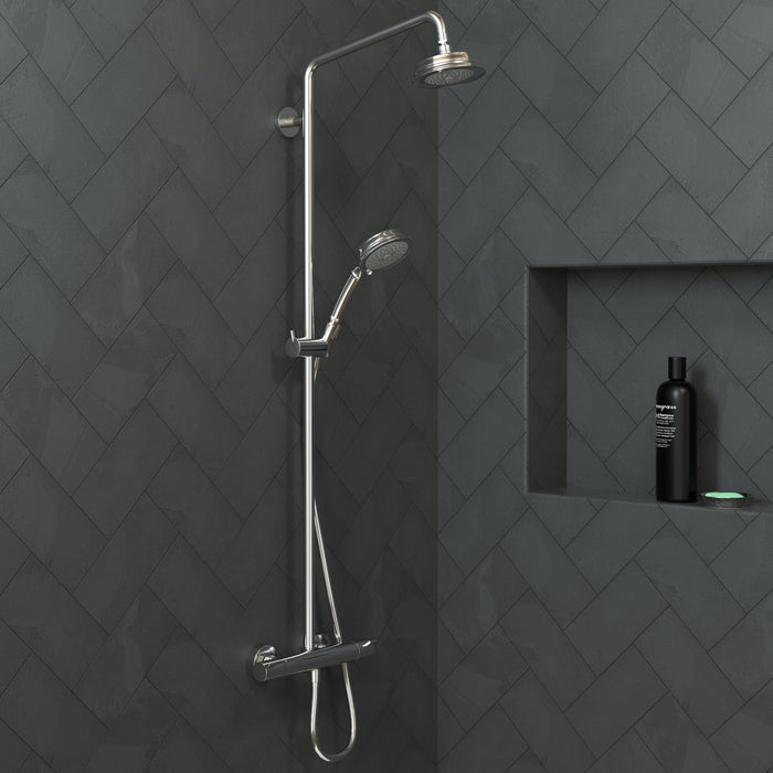 hansgrohe Croma 100 Classic Showerhead 3-Jet, 1.8 GPM, chrome - view 2