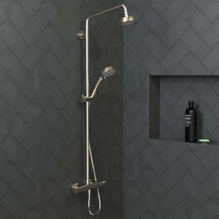 hansgrohe Croma 100 Classic Handshower 3-Jet, 1.8 GPM, polished nickel - view 2
