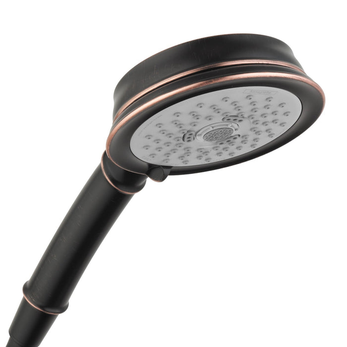 hansgrohe Croma 100 Classic Handshower 3-Jet, 1.8 GPM, rubbed bronze
