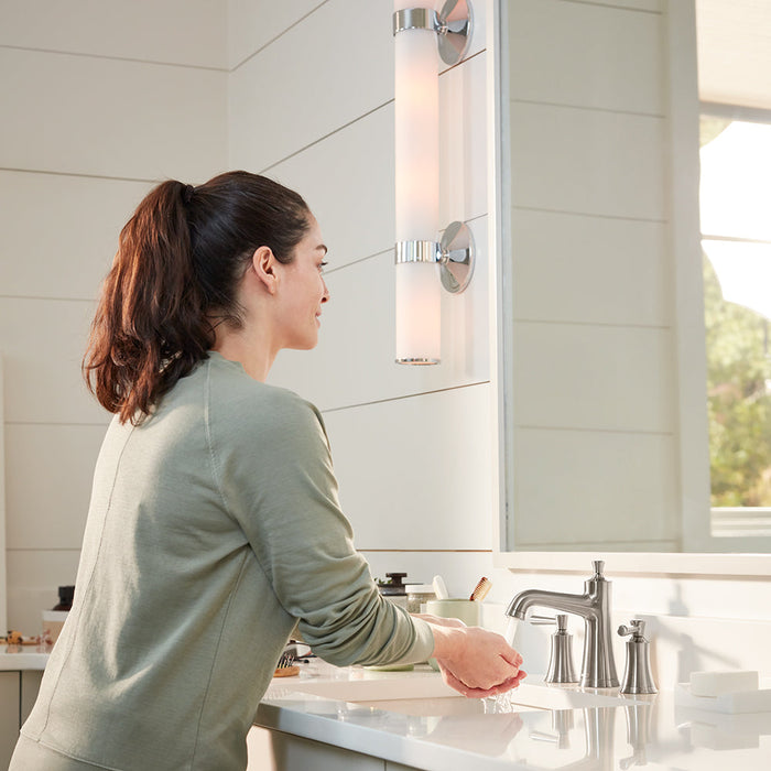 hansgrohe Joleena Widespread Faucet 100 with Pop-Up Drain, 1.2 GPM, brushed nickel - view 4