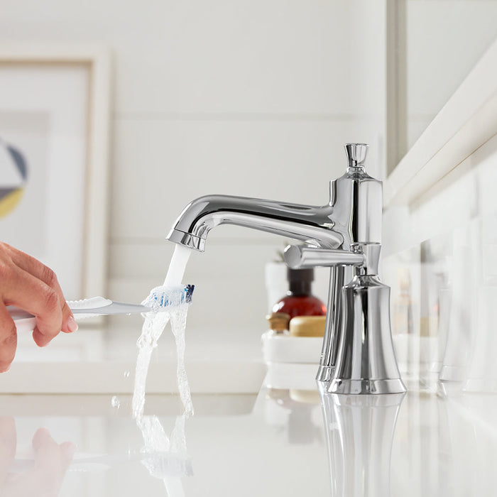 hansgrohe Joleena Widespread Faucet 100 with Pop-Up Drain, 1.2 GPM, chrome - view 4