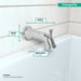 hansgrohe Joleena Tub Spout with Diverter, chrome - view 4