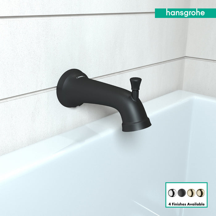 hansgrohe Joleena Tub Spout with Diverter, matte black - view 3