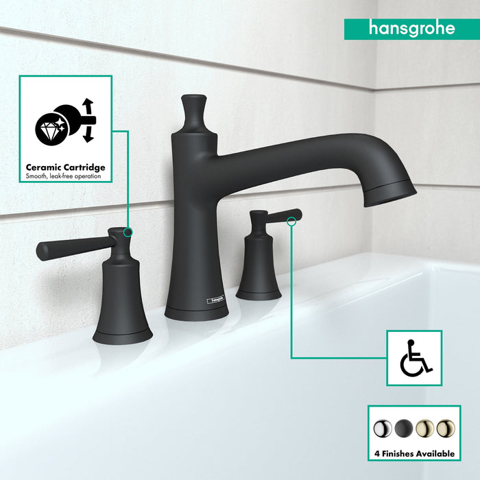 hansgrohe Joleena 3-Hole Roman Tub Set Trim, matte black - view 3
