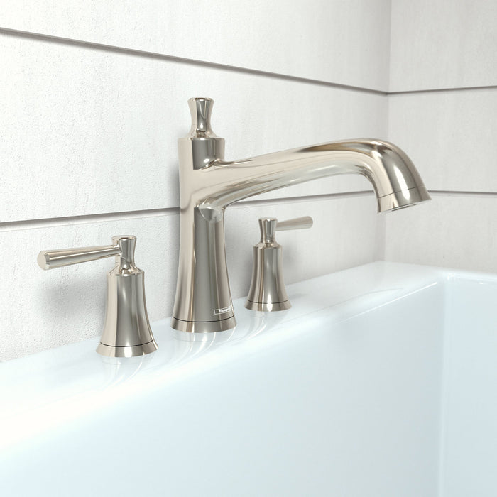 hansgrohe Joleena 3-Hole Roman Tub Set Trim, polished nickel - view 2