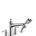hansgrohe Joleena 4-Hole Roman Tub Set Trim with 1.75 GPM Handshower, chrome