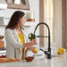 hansgrohe Joleena Semi-Pro Kitchen Faucet, 2-Spray, 1.75 GPM, matte black - view 5