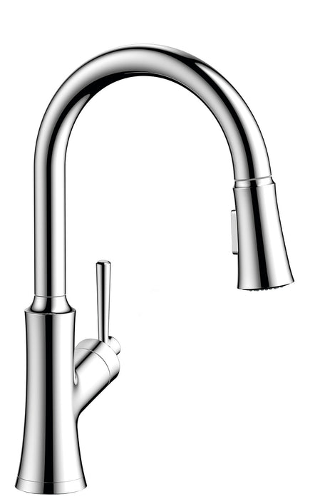 hansgrohe Joleena HighArc Kitchen Faucet, 2-Spray Pull-Down, 1.75 GPM, chrome