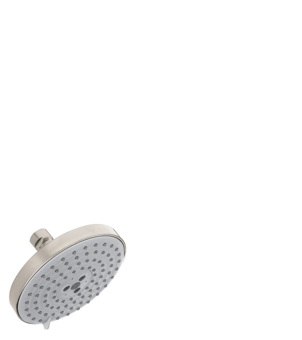 hansgrohe Raindance S Showerhead 150 3-Jet, 1.75 GPM, brushed nickel