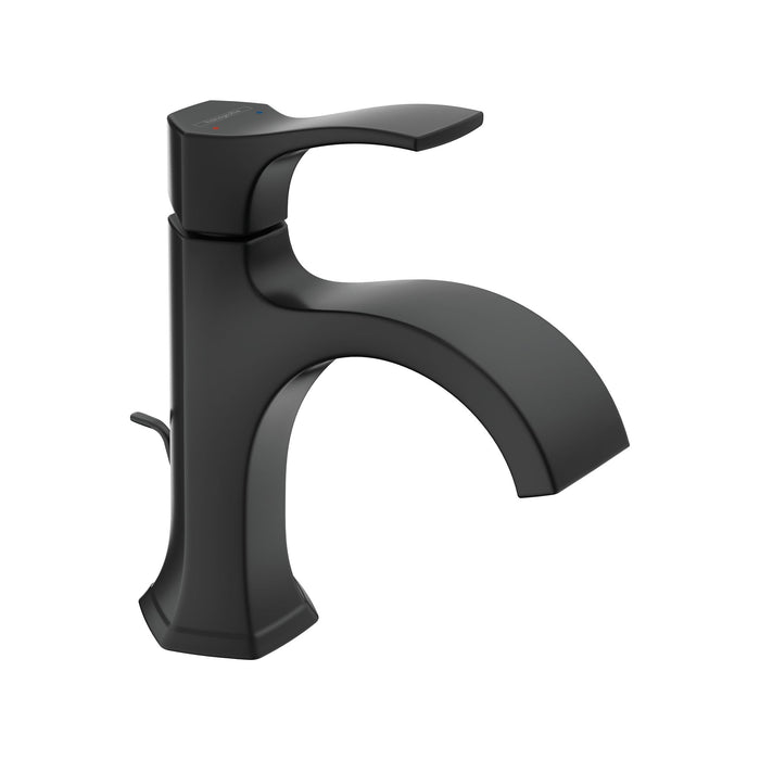 hansgrohe Locarno Single-Hole Faucet 110 with Pop-Up Drain, 1.2 GPM, matte black