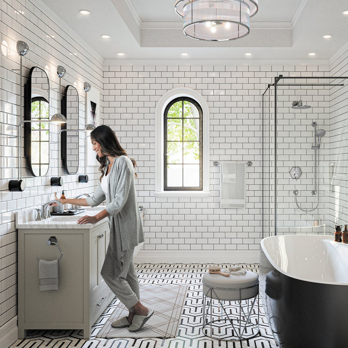 hansgrohe Locarno Widespread Faucet 110 with pop-up drain, 1.2 GPM, chrome - view 4