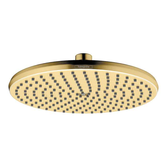 hansgrohe Locarno Showerhead 240 1-Jet, 1.75 GPM, brushed gold optic